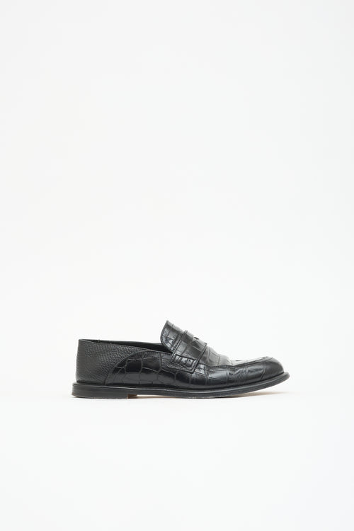 Loewe Leather Collapsible Penny Loafer