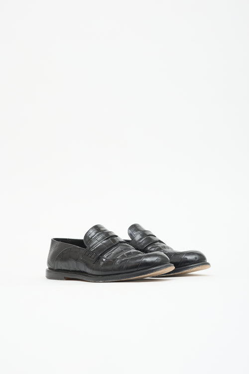 Loewe Leather Collapsible Penny Loafer