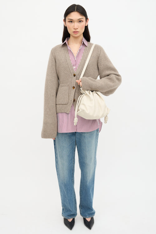 Loewe Leather Medium Flamenco Clutch Bag