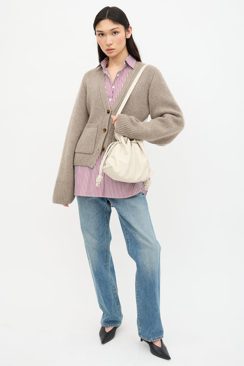 Loewe Leather Medium Flamenco Clutch Bag