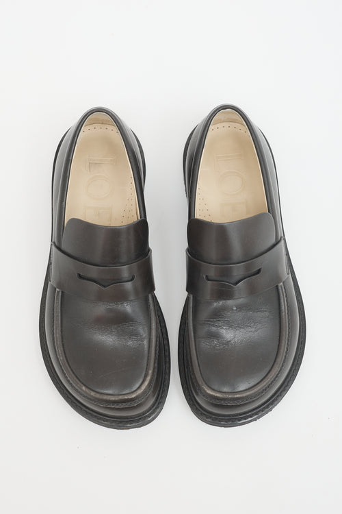 Loewe Leather Penny Loafer