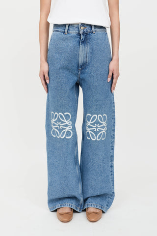 Loewe Embossed Logo Anagram Jeans