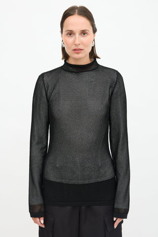 Loewe Mesh Layered Top