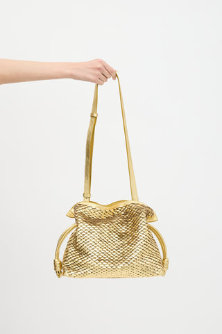 Loewe Metallic Leather Flamenco Scales Bag