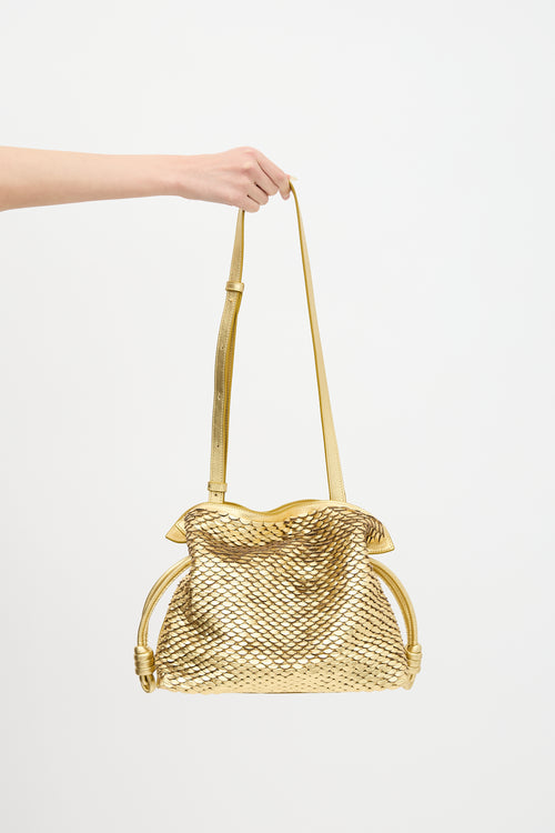 Loewe Metallic Leather Flamenco Scales Bag