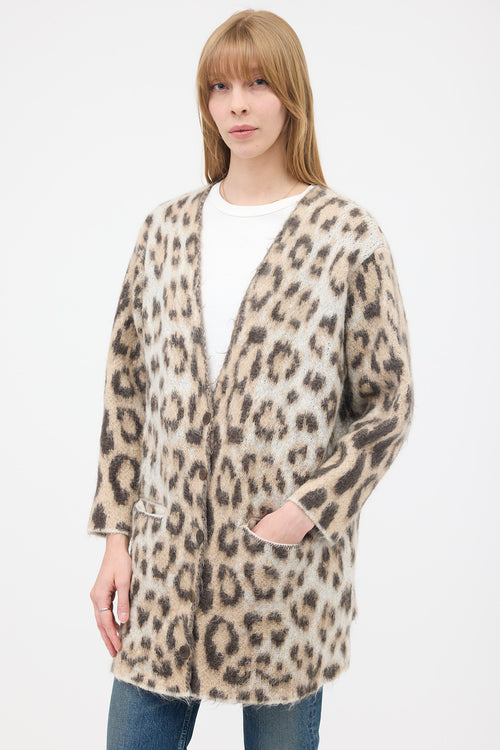 Loewe Mohair Printed Cardigan
