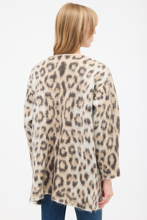 Loewe Mohair Printed Cardigan