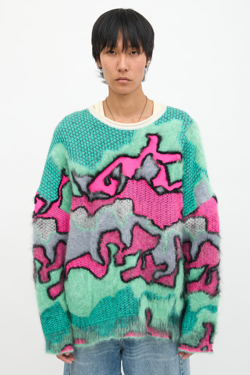 Loewe Mohair Camo Sweater