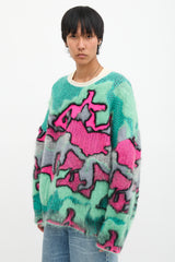 Loewe Mohair Camo Sweater