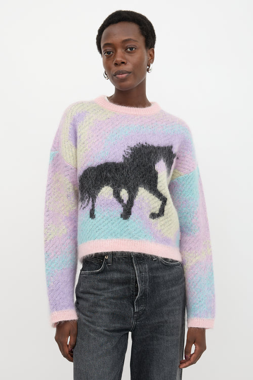 Loewe Mohair Intarsia Boxy Sweater