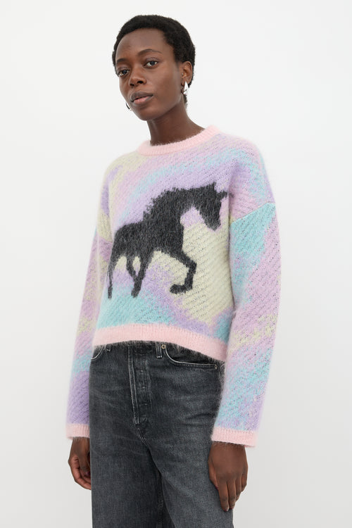 Loewe Mohair Intarsia Boxy Sweater