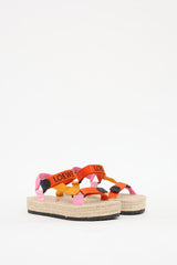 Loewe Beige & Multicolour Espadrille Sandal