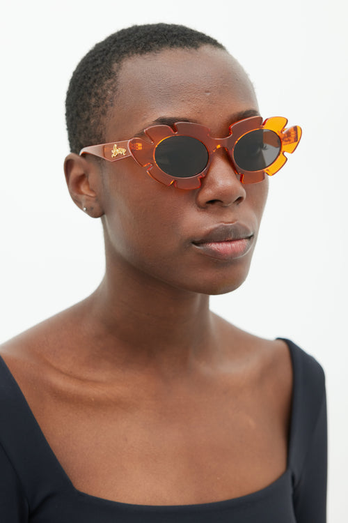 Loewe Orange LW40088U Cat Eye Sunglasses