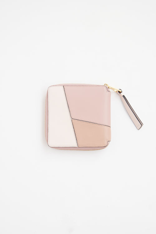 Loewe Pink Puzzle Zip Wallet