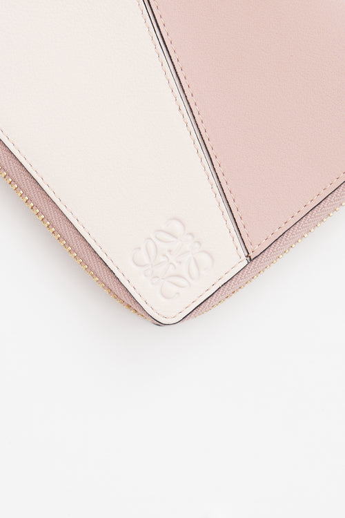 Loewe Pink Puzzle Zip Wallet