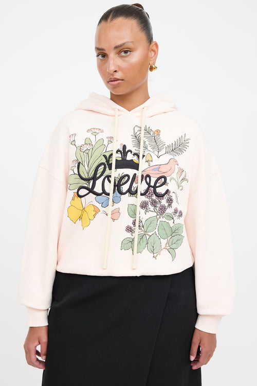 Loewe Herbarium Embroidered Logo Hoodie