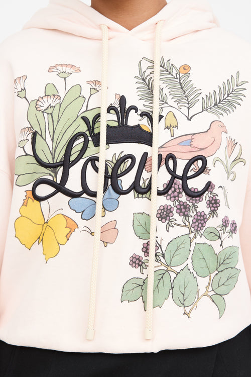 Loewe Herbarium Embroidered Logo Hoodie