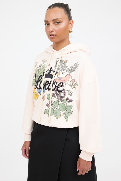 Loewe Herbarium Embroidered Logo Hoodie