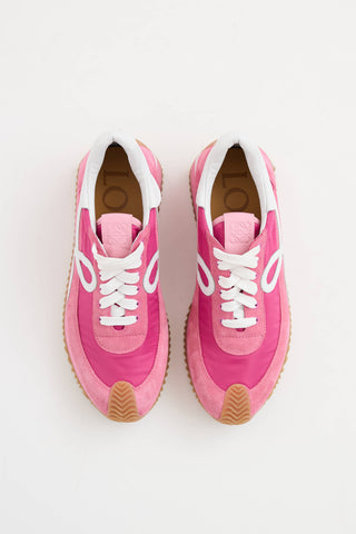 Loewe Nylon & Suede Flow Sneaker