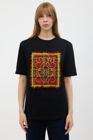 Loewe Plaid Anagram T-Shirt
