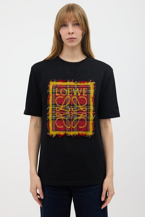 Loewe Plaid Anagram T-Shirt