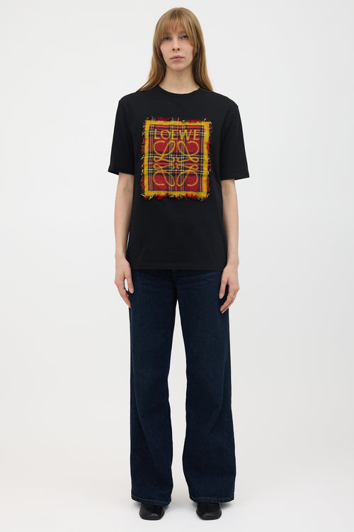 Loewe Plaid Anagram T-Shirt