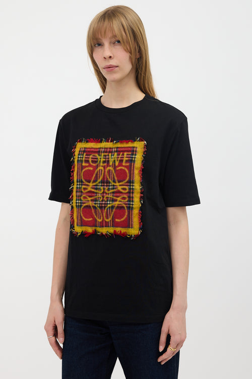 Loewe Plaid Anagram T-Shirt