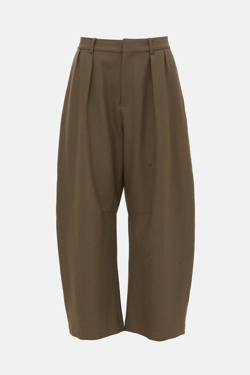 Loewe Pleated Barrel Leg Trouser
