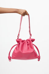Loewe Pre-Spring 2023 Fuchsia Leather Medium Flamenco Clutch Bag