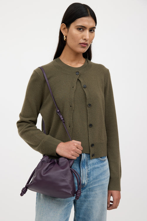 Loewe Leather Flamenco Clutch Bag