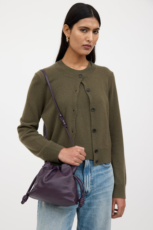 Loewe Leather Flamenco Clutch Bag