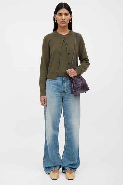 Loewe Leather Flamenco Clutch Bag