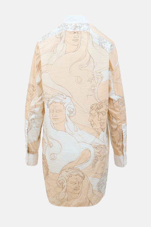Loewe Resort 2019 Faces Print Shirt