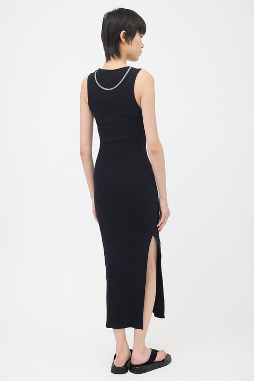 Loewe Ribbed Knit Anagram Tank Dress