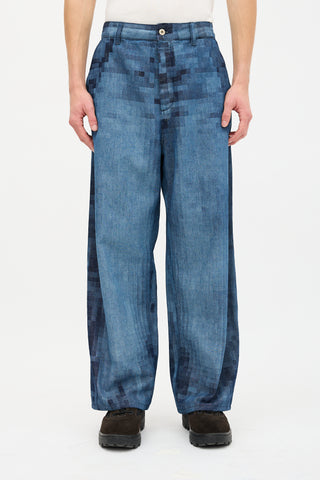 Loewe SS 2023 Pixelated Jeans