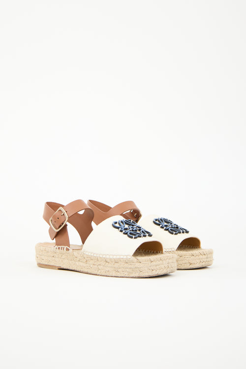 Loewe Anagram Espadrille Sandal