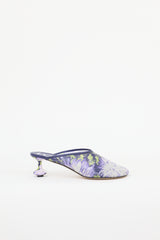 Loewe Sequin Floral Toy Mule