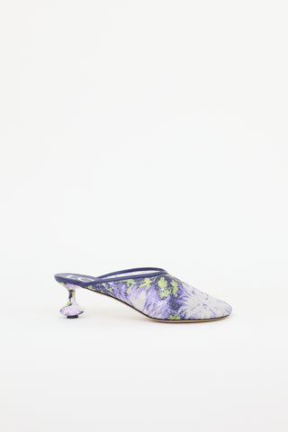 Loewe Sequin Floral Toy Mule