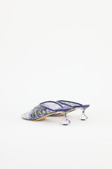 Loewe Sequin Floral Toy Mule