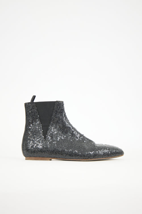 Loewe Sequin Chelsea Ankle Boot