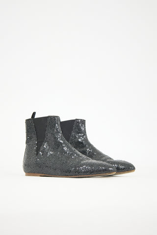 Loewe Sequin Chelsea Ankle Boot