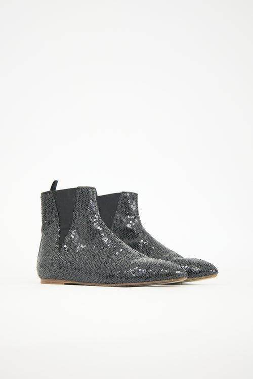 Loewe Sequin Chelsea Ankle Boot