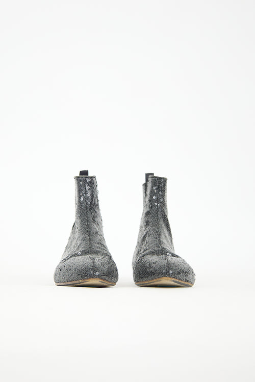 Loewe Sequin Chelsea Ankle Boot