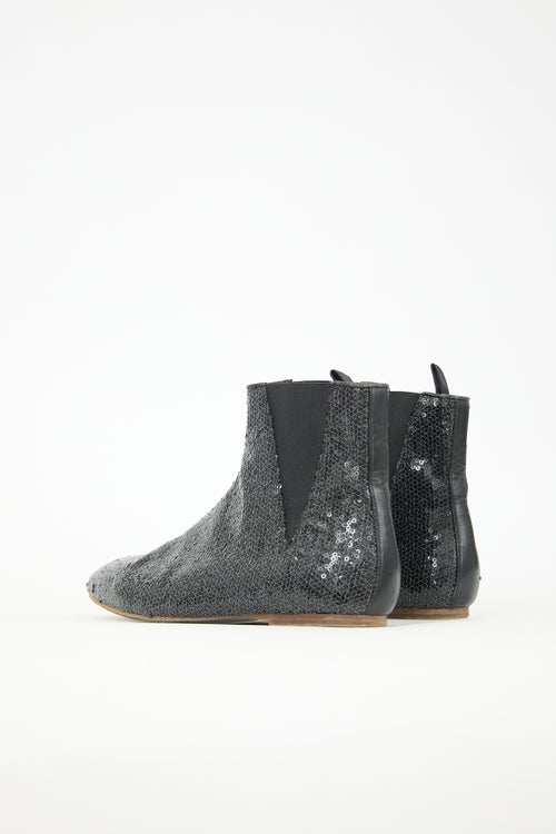 Loewe Sequin Chelsea Ankle Boot
