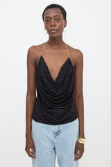 Loewe Silk Draped Chain Top