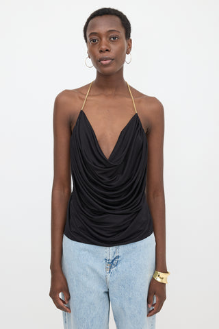 Loewe Silk Draped Chain Top