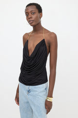 Loewe Silk Draped Chain Top