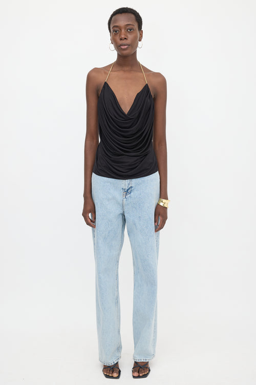 Loewe Silk Draped Chain Top