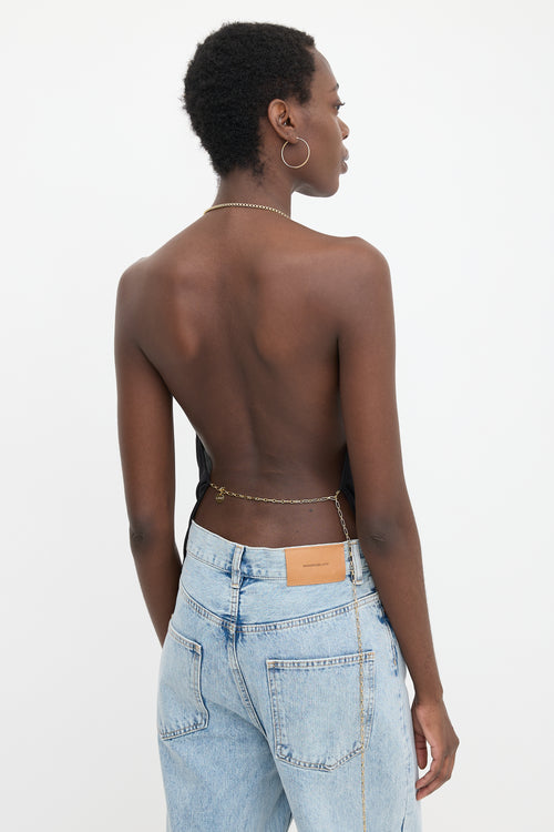 Loewe Silk Draped Chain Top