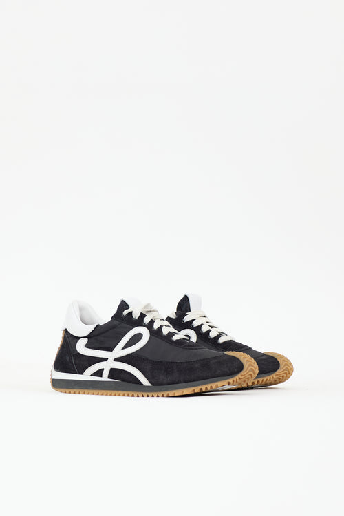 Loewe Suede & Nylon Flow Sneaker